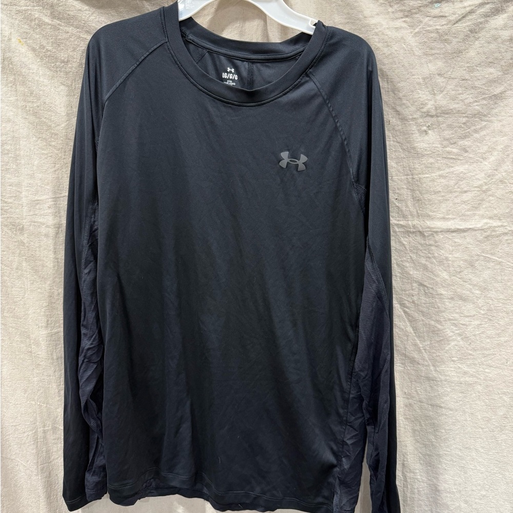 Black Under Armour ISO-Chill Long Sleeve Top Size Large